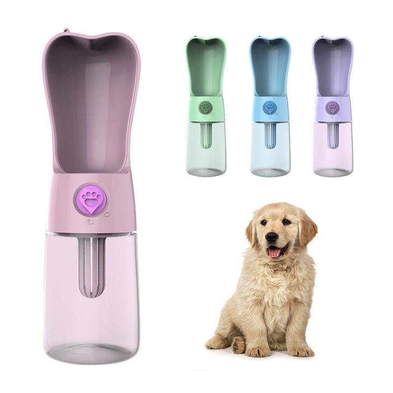 Pet Dog Cat Water Bottle Portable Feeder Easily Dog Drink Water
