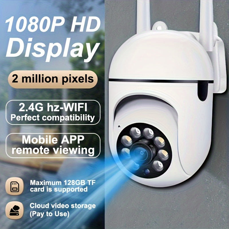Camera Pro 1080P HD, Supports Wi-Fi, Person/Pet Detection, Day Night Vision,2.4GHz Wi-Fi Connection