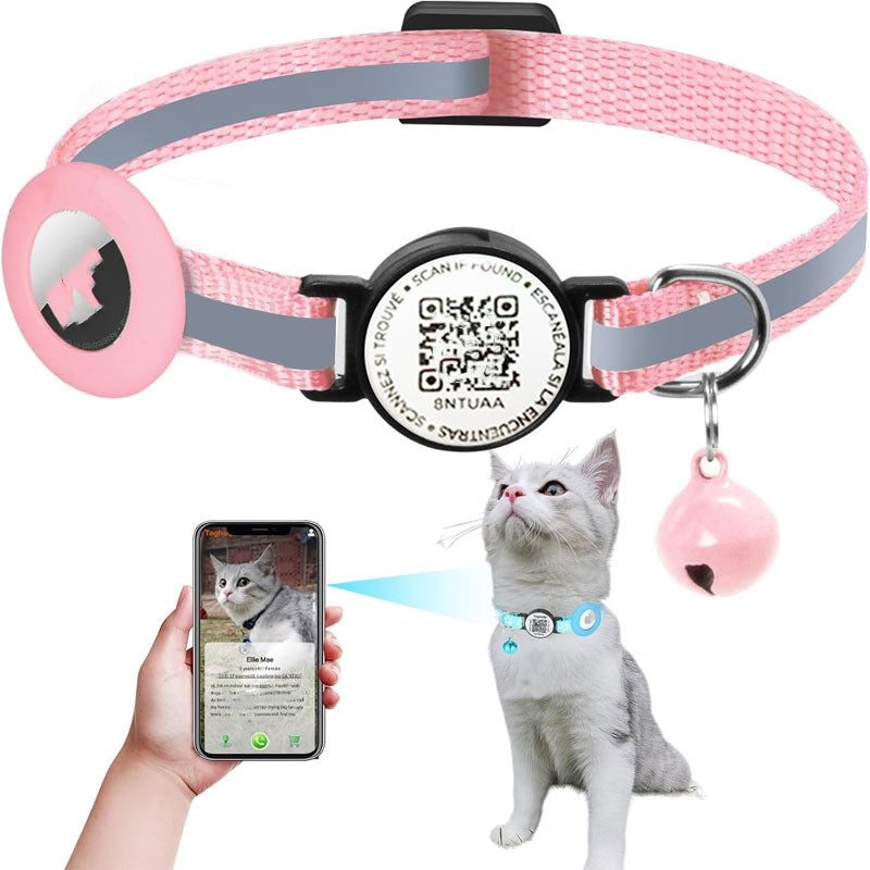 QR Code Pet Collar – Anti-Lost Tracking & ID Safety Collar for Dogs & Cats