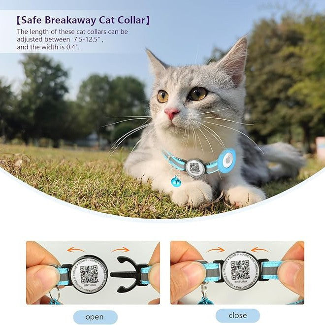 QR Code Pet Collar – Anti-Lost Tracking & ID Safety Collar for Dogs & Cats