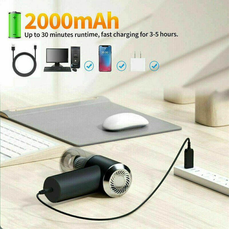 Portable Car Vacuum Cleaner,  Hand Vacuum Rechargeable Easy To Clean Car Interior