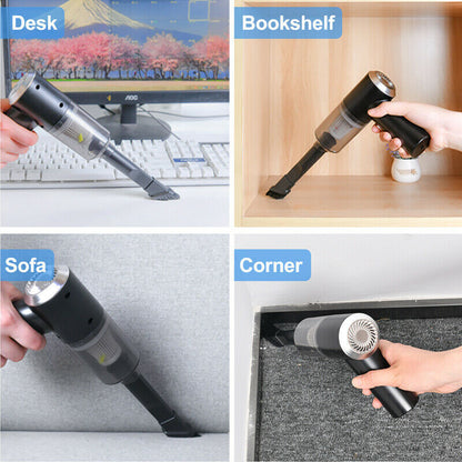 Portable Car Vacuum Cleaner,  Hand Vacuum Rechargeable Easy To Clean Car Interior