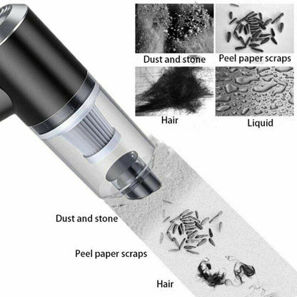 Portable Car Vacuum Cleaner,  Hand Vacuum Rechargeable Easy To Clean Car Interior