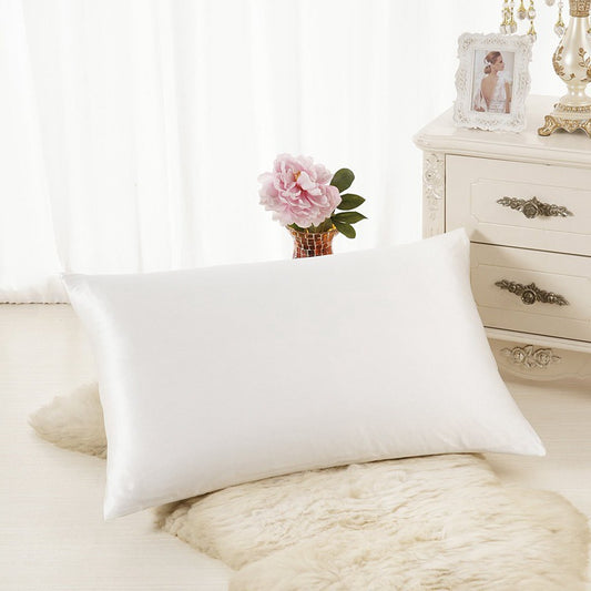Pillowcase Satin Solid Color Simulation Silk Single