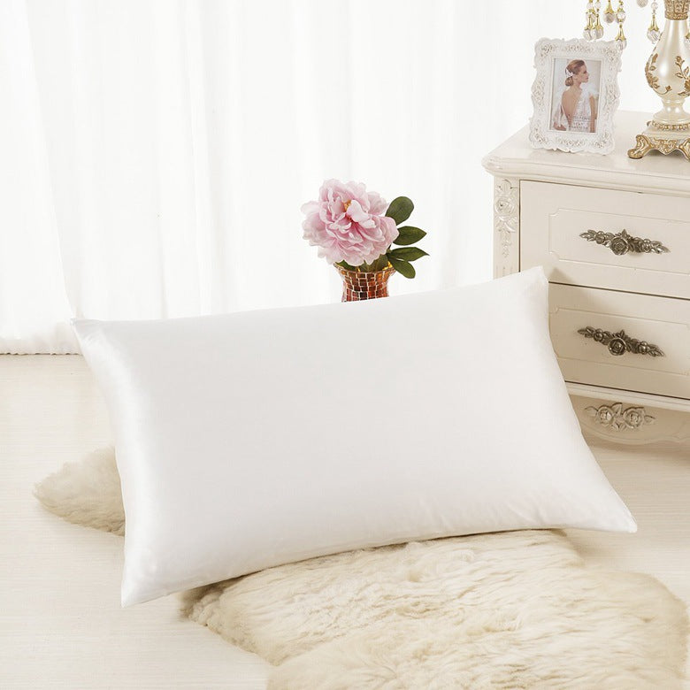Pillowcase Satin Solid Color Simulation Silk Single