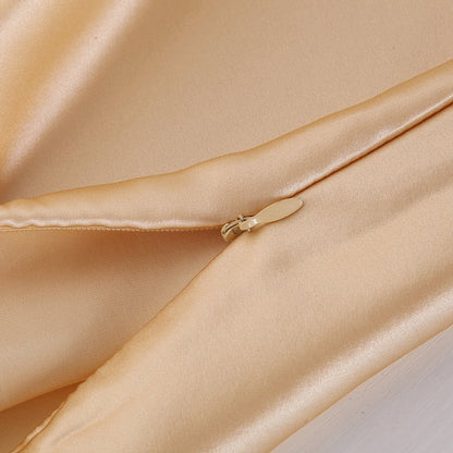 Pillowcase Satin Solid Color Simulation Silk Single