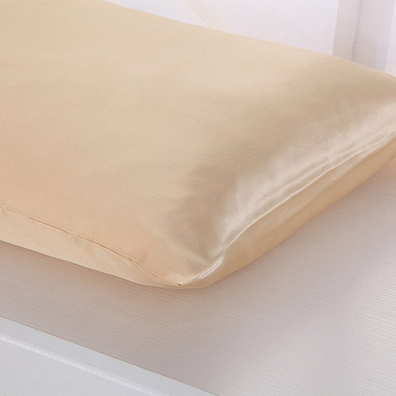 Pillowcase Satin Solid Color Simulation Silk Single