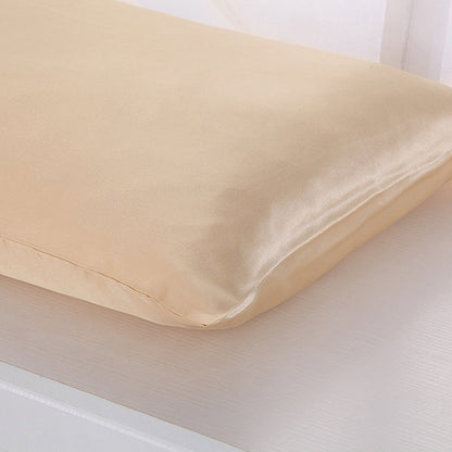 Pillowcase Satin Solid Color Simulation Silk Single
