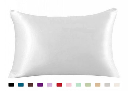 Pillowcase Satin Solid Color Simulation Silk Single