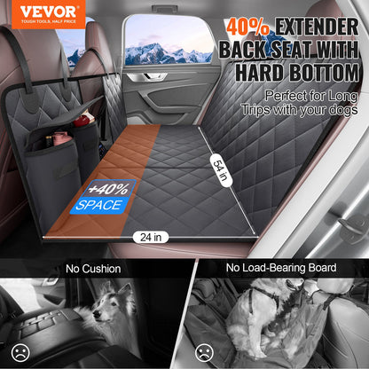 Back Seat Extender For Dogs,Dog Hammock For Car,Waterproof Hard