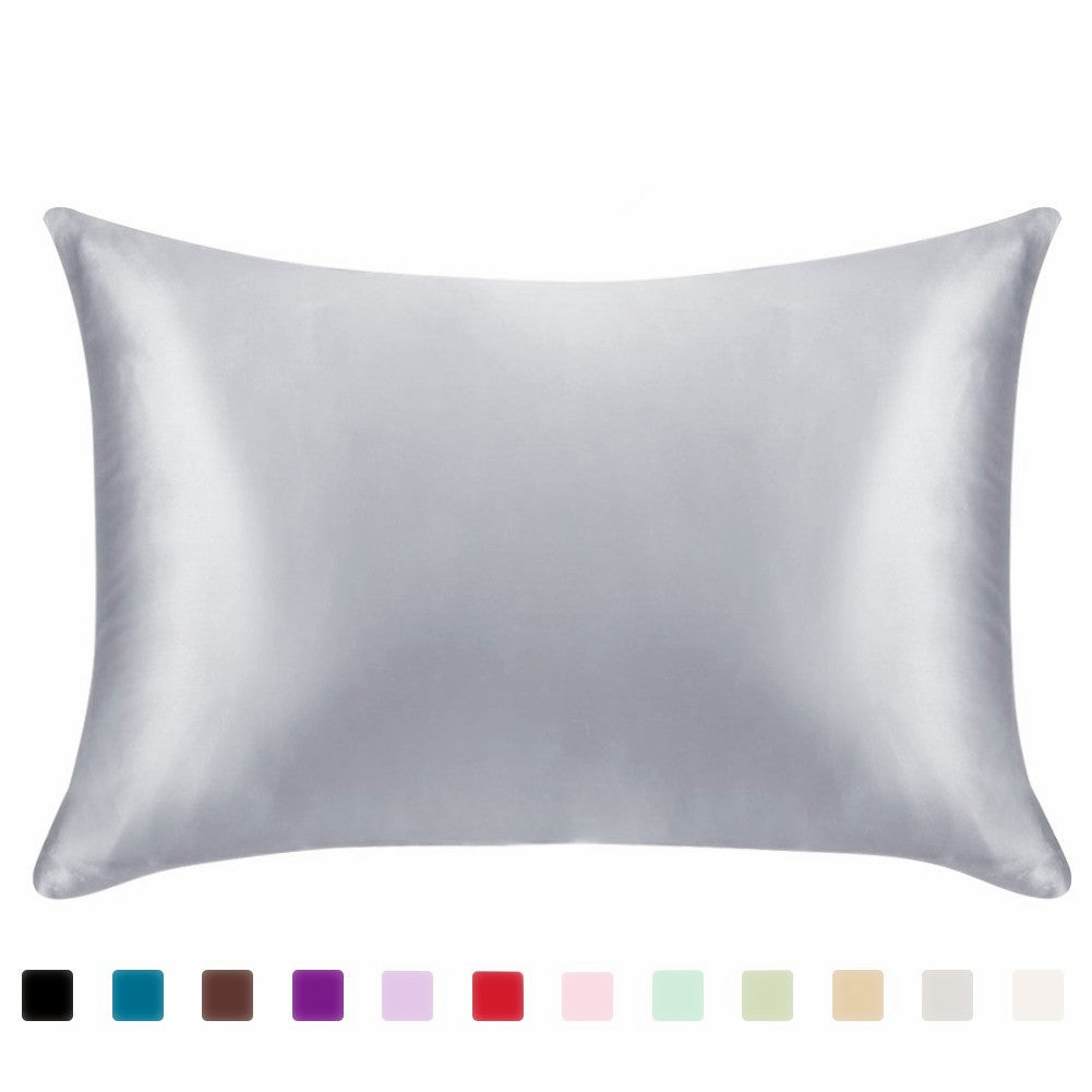 Pillowcase Satin Solid Color Simulation Silk Single