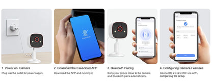 Outdoor/Indoor Security Cameras 2K HD Wireless WiFi Color Night Vision IP66 Waterproof Pet Dog