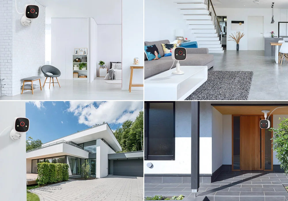 Outdoor/Indoor Security Cameras 2K HD Wireless WiFi Color Night Vision IP66 Waterproof Pet Dog