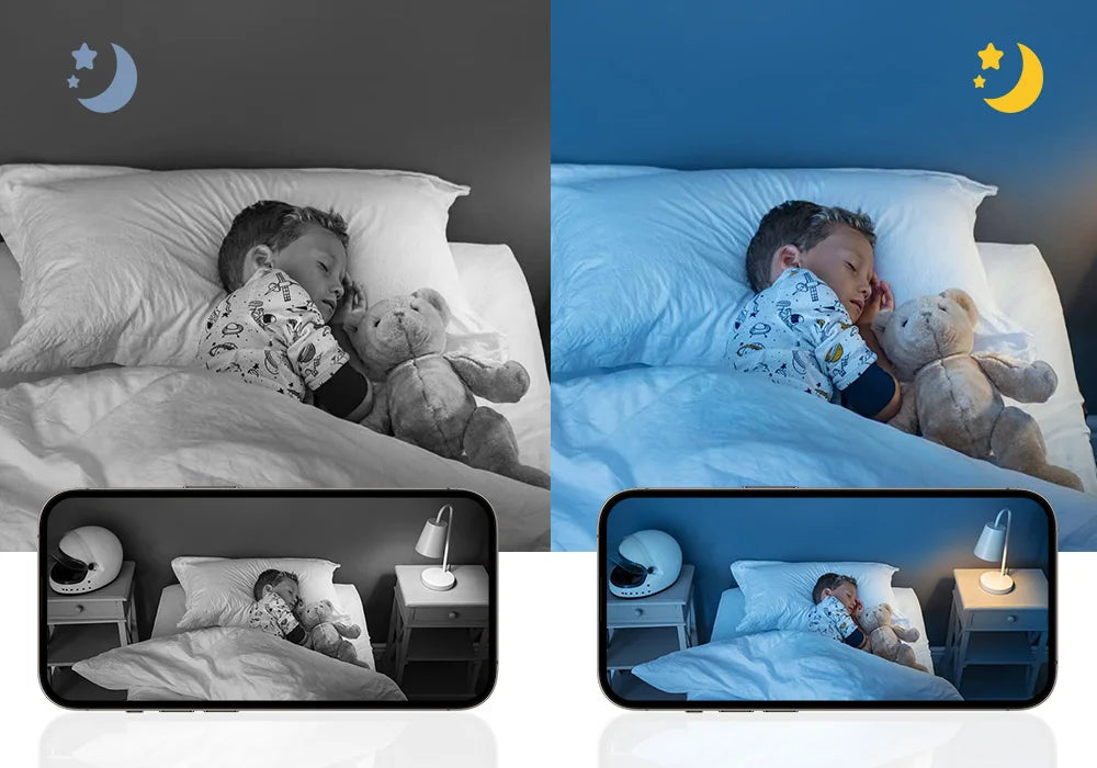 Outdoor/Indoor Security Cameras 2K HD Wireless WiFi Color Night Vision IP66 Waterproof Pet Dog