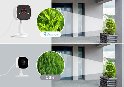 Outdoor/Indoor Security Cameras 2K HD Wireless WiFi Color Night Vision IP66 Waterproof Pet Dog