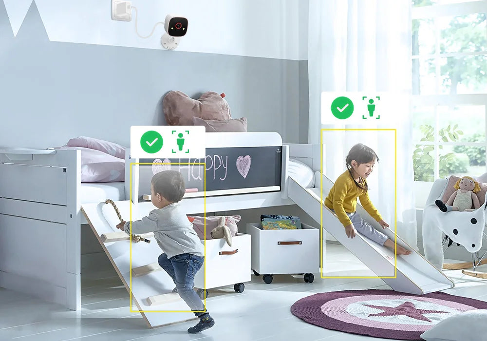 Outdoor/Indoor Security Cameras 2K HD Wireless WiFi Color Night Vision IP66 Waterproof Pet Dog