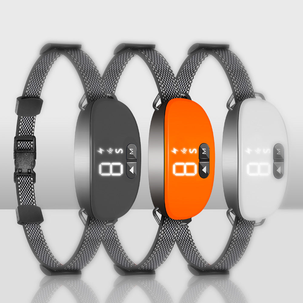 Bark Stopper Dog Barking Prevention Pet Supplies Black And White Orange