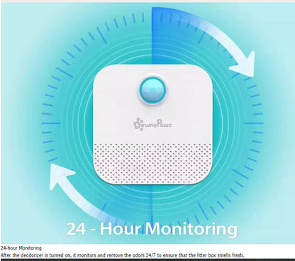 DownyPaws 4000mAh Smart Cat Odor Purifier For Cats Litter Bo