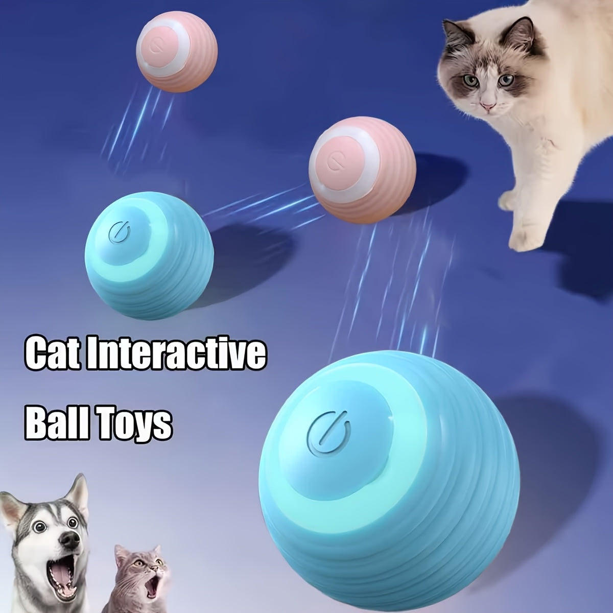 Automatic Rolling Magic Ball Electronic Interactive Cat Toy Cat Game Accessories