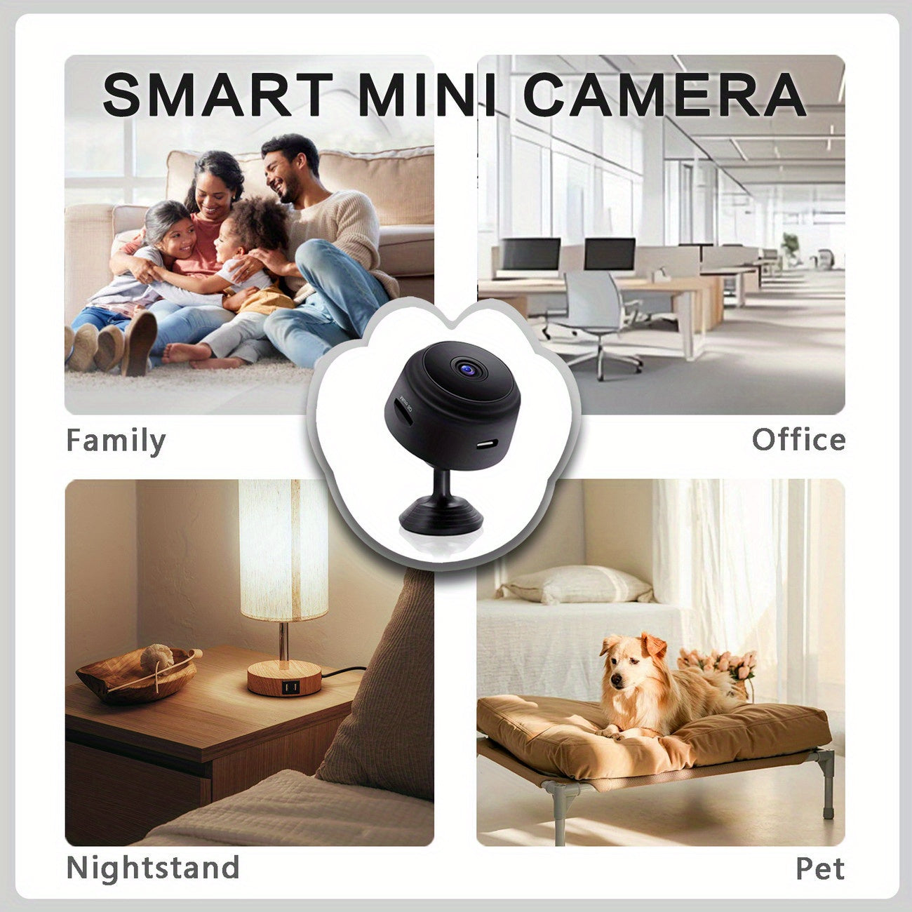 Home Security WiFi Monitoring Camera 1080P High-Definition, 2.4G/5G WiFi, Wide-Angle Monitoring, Remote Observation