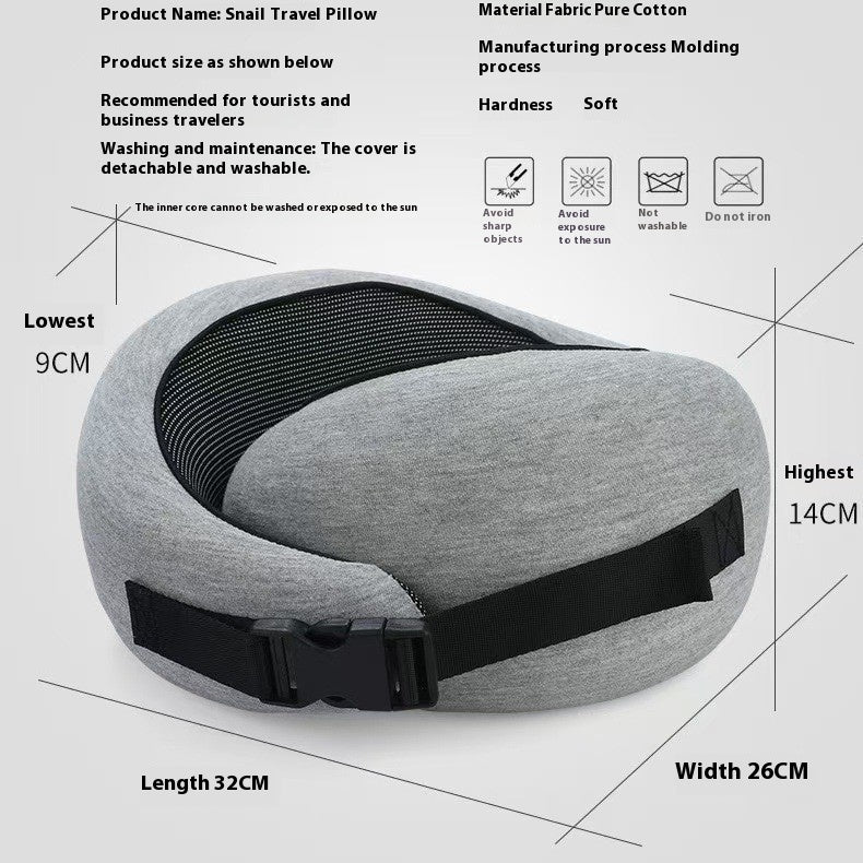 Soft Foam Travel Neck Pillow U Shape Comfortably Sleeping On Plane