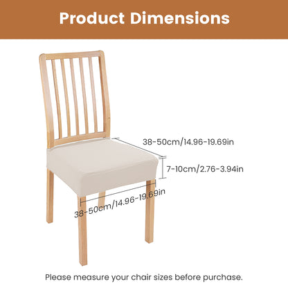 4Pack Waterproof Dining Chair Slipcovers Stretch Chair Seat Slipcovers Removable Washable Jacquard Seat Covers For Dining Room