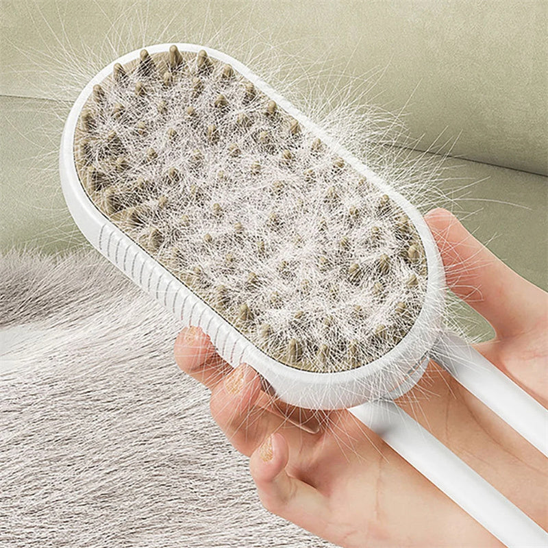 Cat Steam Brush Steamy Dog Brush 3 In 1 Electric Spray Cat Hair  Comb Hair Removal