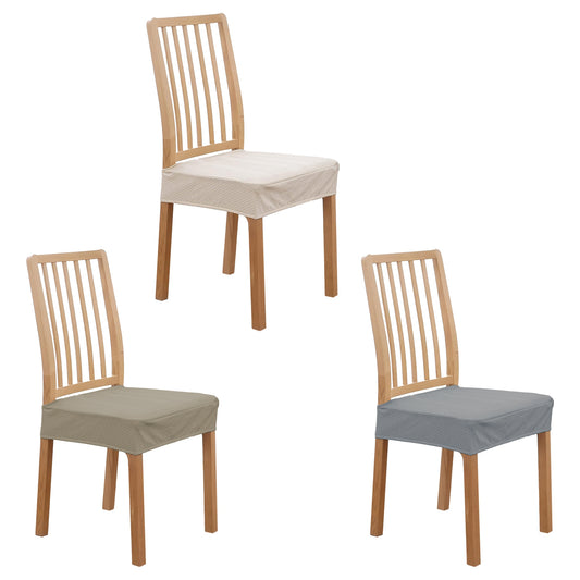 4Pack Waterproof Dining Chair Slipcovers Stretch Chair Seat Slipcovers Removable Washable Jacquard Seat Covers For Dining Room